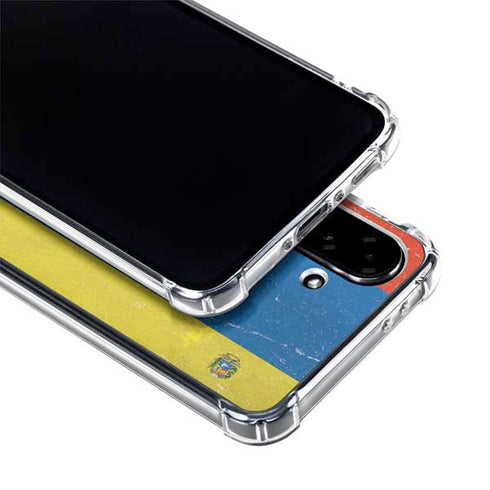 Venezuela Flag Distressed Galaxy A36 5G Clear Case